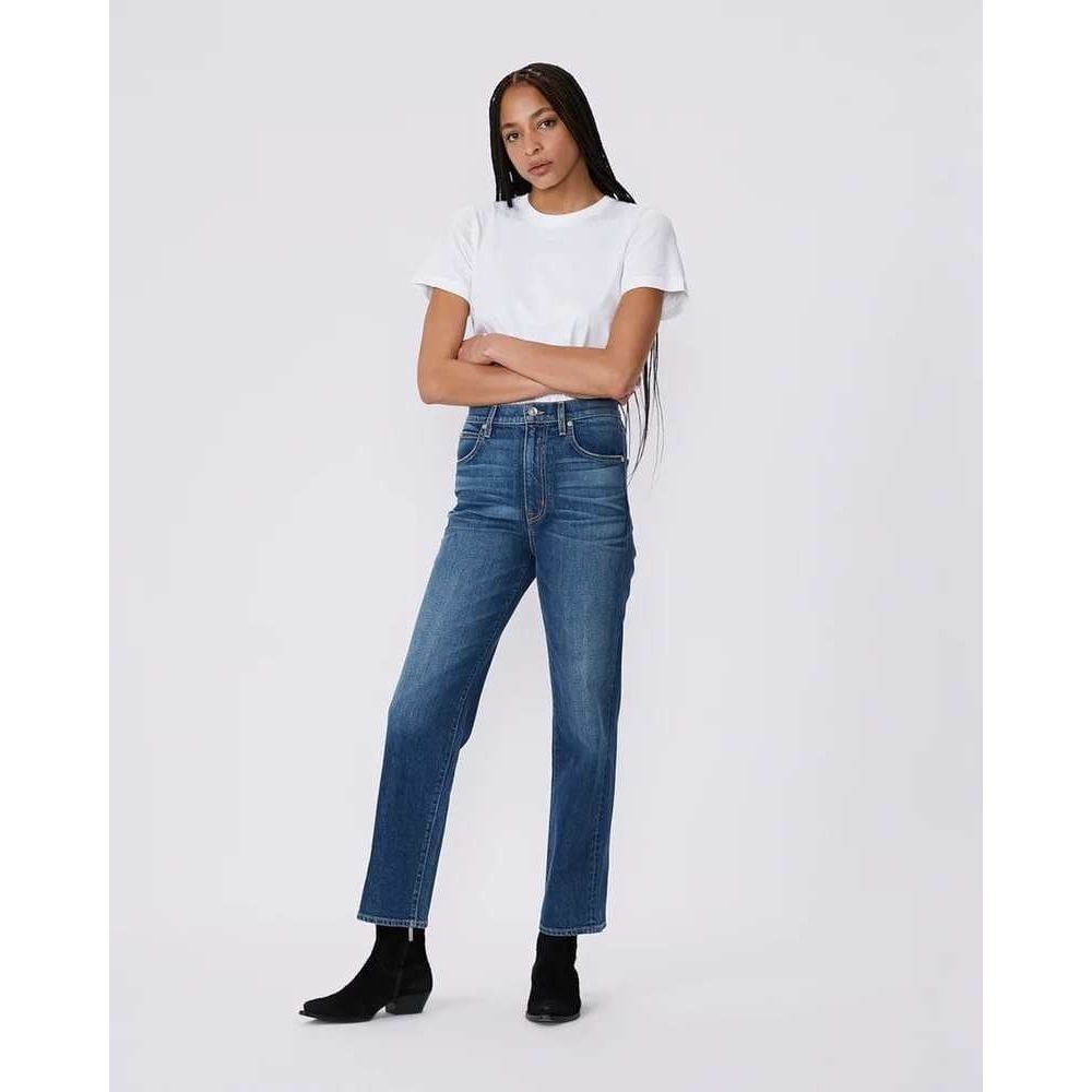 SLVRLAKE NWT London Straight Ankle Jean in Mulholland‎ Drive Blue Size 32